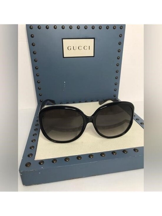 Gucci Women\'s GG0080SK 002 Black/Grey Fashion Sunglasses 61mm main image 10